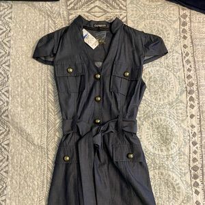 Express Faux Denim Dress